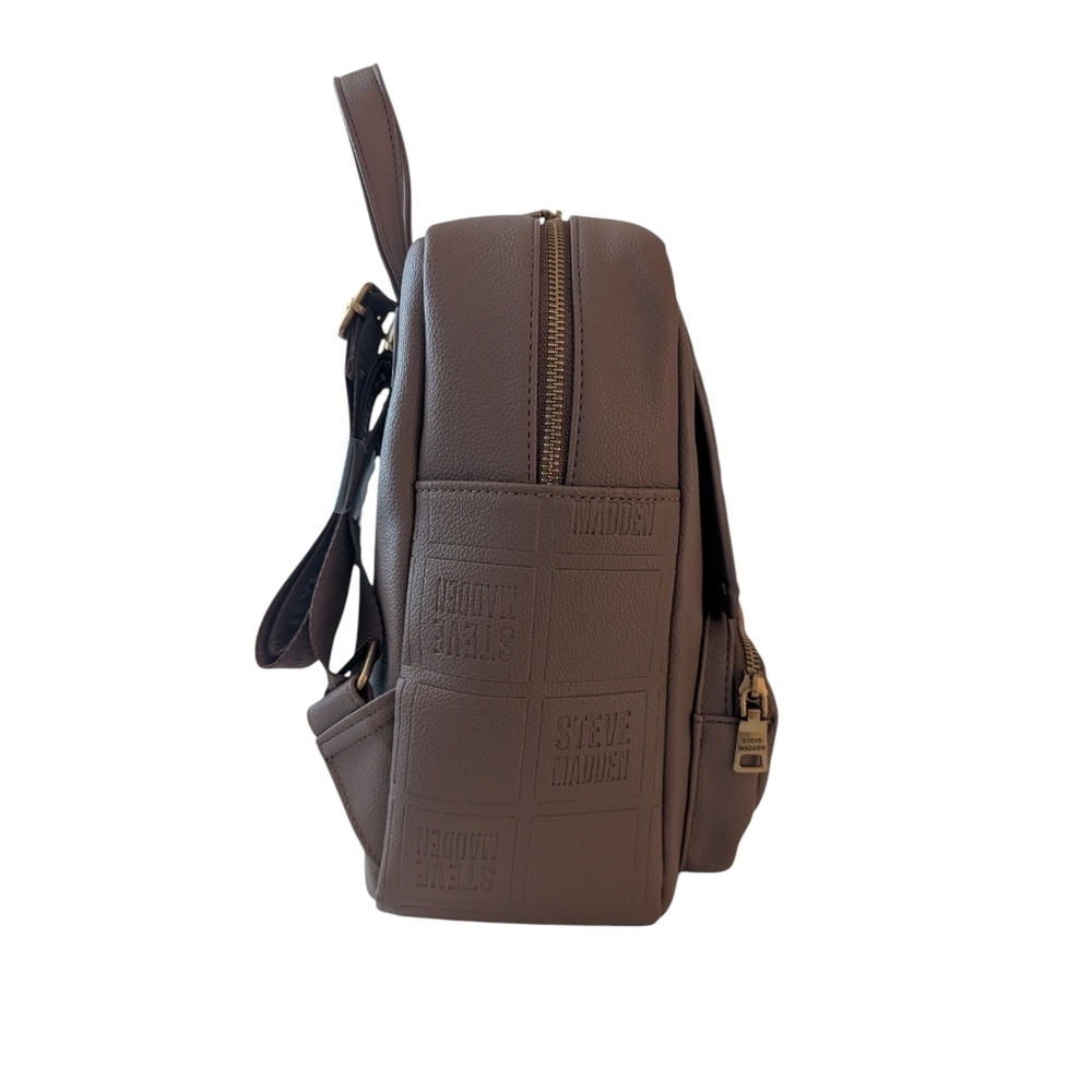 Steve Madden Chocolate Brown Backpack with Fringe - Picture 5 of 13